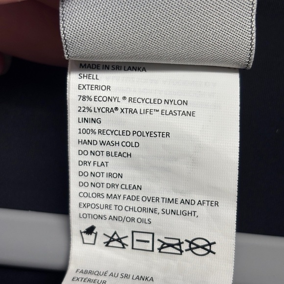 PrAna Long Sleeve McKalya One-Piece Swimsuit Black Pink Mustard Rash Guard M - Picture 6 of 9